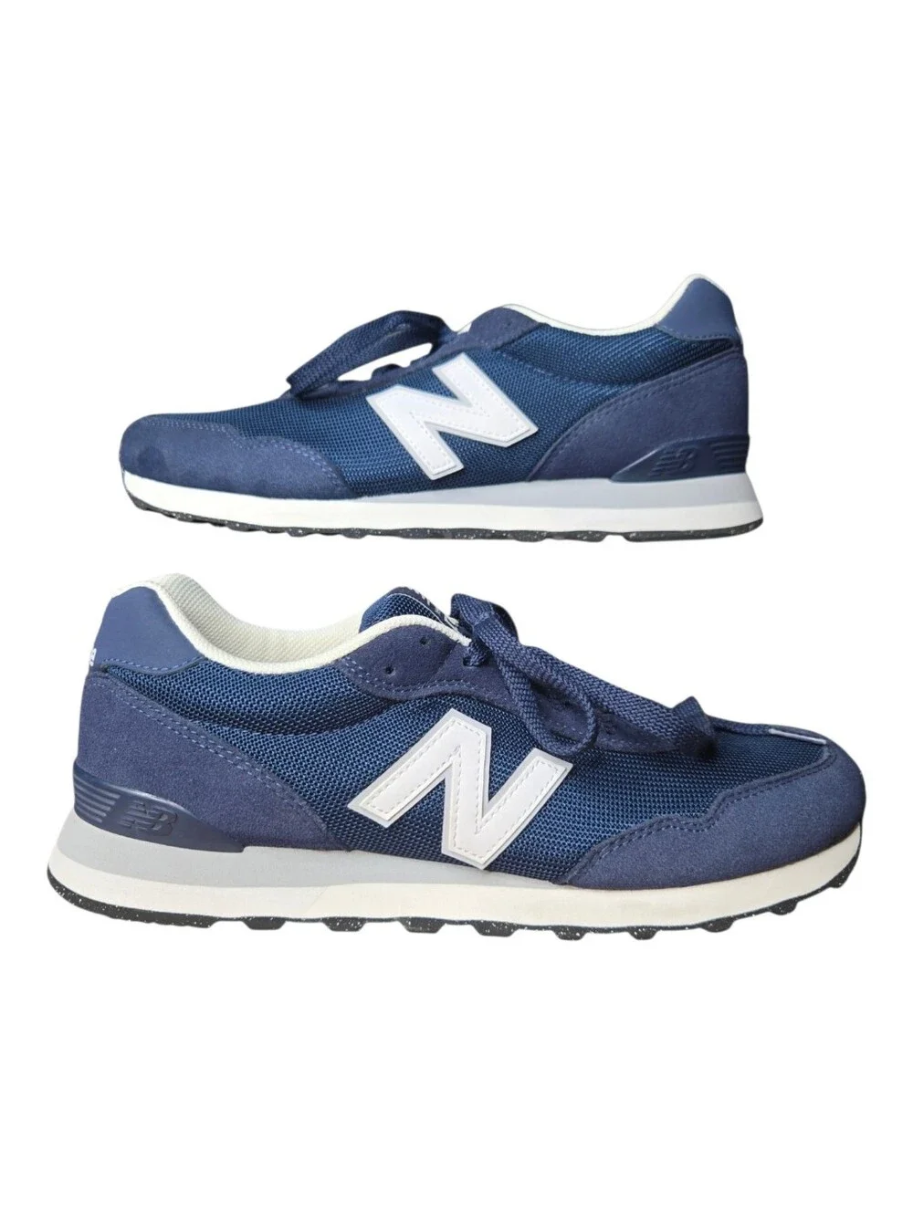 New Balance Mens Navy Blue Classics 515 VR Suede Sneakers Size 10